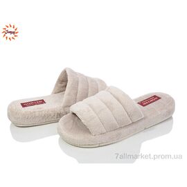 Тапки жіночі для будинку Весна/осінь 0H беж (8 пар р.37-40) "Jumay" недорого оптом від прямого постачальника