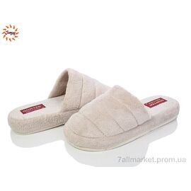 Тапки жіночі для будинку Весна/осінь 3H беж (8 пар р.37-40) "Jumay" недорого оптом від прямого постачальника