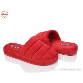 Тапки жіночі для будинку Весна/осінь 3H червоний (8 пар р.37-40) "Jumay" недорого оптом від прямого постачальника