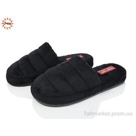 Тапки жіночі для будинку Весна/осінь 3H чорний (8 пар р.37-40) "Jumay" недорого оптом від прямого постачальника
