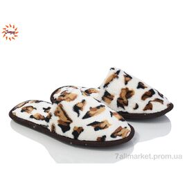 Тапки жіночі для будинку Весна/осінь Капці леопард (7 пар р.37-40) "Jumay" недорого оптом від прямого постачальника