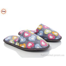 Тапки жіночі для будинку Весна/осінь Капці серце (7 пар р.37-40) "Jumay" недорого оптом від прямого постачальника