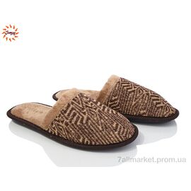 Тапки чоловічі домашні Весна/осінь Капці чол.  коричневий (7 пар р.41-45) "Jumay" недорого оптом від прямого постачальника