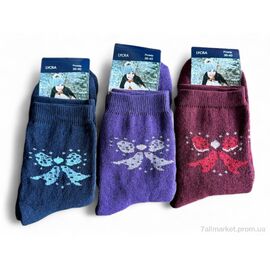 Фотография Носки женские Зима 162 mix (12 шт. р.сетка 37-41) "Алия" недорого оптом от прямого поставщика