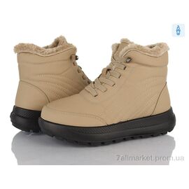 Фотография Ботинки женские стильные зима 60966 beige (8 пар р.37-42) "Baolikang" недорого оптом от прямого поставщика