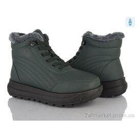 Фотография Ботинки женские стильные зима 60966 green (8 пар р.37-42) "Baolikang" недорого оптом от прямого поставщика