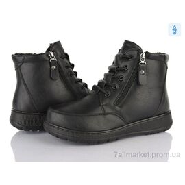 Фотография Ботинки женские стильные зима 60922 black (8 пар р.37-42) "Baolikang" недорого оптом от прямого поставщика