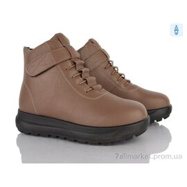 Фотография Ботинки женские стильные зима 60988 brown (8 пар р.37-42) "Baolikang" недорого оптом от прямого поставщика