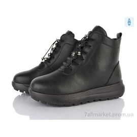 Фотография Ботинки женские стильные зима 60999 black (8 пар р.37-42) "Baolikang" недорого оптом от прямого поставщика
