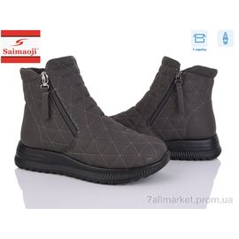 Фотография Ботинки женские стильные зима A311-7 (8 пар р.37-42) "Saimaoji" недорого оптом от прямого поставщика