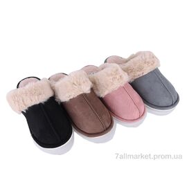 Фотография Тапки женские для дома зима M711 mix (12 пар р.36-41) "Deshman" недорого оптом от прямого поставщика