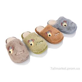Фотография Тапки детские домашние зима WF6008 mix (12 пар р.30-35) "BABYSHOP" недорого оптом от прямого поставщика