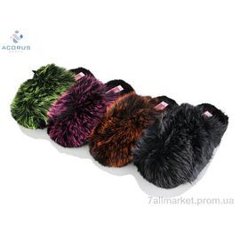 Тапки жіночі для будинку Зима 6020 mix (12 пар р.36-41) "Acorus" недорого оптом від прямого постачальника