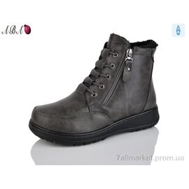 Черевики жіночі стильні Зима 60922 brown (8 пар р.37-42) "Aba" недорого оптом від прямого постачальника