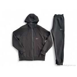 Фотография Спортивный костюм мужской Зима 2515-1 black (5 шт. р.сетка S-2XL) "Verton" недорого оптом от прямого поставщика