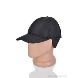 Кепка для чоловіків Зима 29-06 black (12 шт. р.сітка56-60) "TUZZI" недорого оптом від прямого постачальника