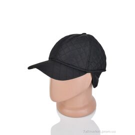 Кепка для чоловіків Зима 29-08 black (12 шт. р.сітка56-60) "TUZZI" недорого оптом від прямого постачальника