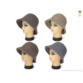 Фотография Шляпа женская Зима 0458 mix (4 шт. р.сетка 56-58) "Mabi" недорого оптом от прямого поставщика
