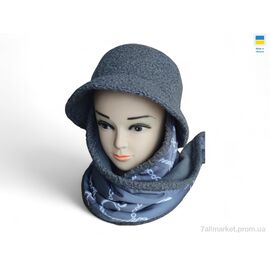 Капелюх жіночий Зима 0467 grey (4 шт. р.сіткаOne size) "Mabi" недорого оптом від прямого постачальника