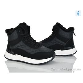 Фотография Ботинки женские стильные зима 8711 black (8 пар р.36-41) "Baolikang" недорого оптом от прямого поставщика