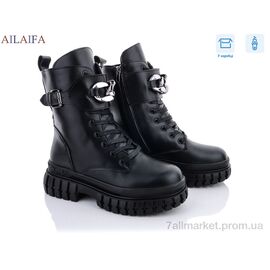 Фотография Ботинки женские стильные зима L12-1 (6 пар р.36-41) "Ailaifa" недорого оптом от прямого поставщика