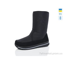 Дутики жіночі утеплені Зима N3106 чорний (6 пар р.37-42) "Lot Shoes" недорого оптом від прямого постачальника