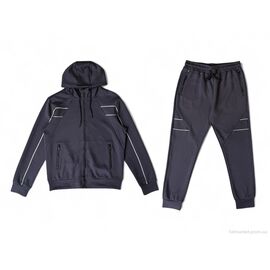 Спортивний костюм чоловічий Зима A142-1 grey (5 шт. р.сітка2XL-6XL) "Audsa" недорого оптом від прямого постачальника