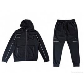 Спортивний костюм чоловічий Зима A142-1 black (5 шт. р.сітка2XL-6XL) "Audsa" недорого оптом від прямого постачальника