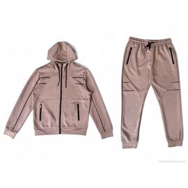 Спортивний костюм чоловічий Зима A142-1 beige (5 шт. р.сітка2XL-6XL) "Audsa" недорого оптом від прямого постачальника