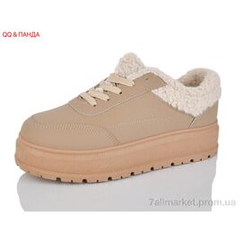 Кросівки жіночі модні Зима T018 brown (8 пар р.36-41) "QQ&Панда" недорого оптом від прямого постачальника