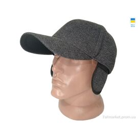 Фотография Кепка для мужчин Зима 0493 сірий (3 шт. р.сетка M-XL) "Mabi" недорого оптом от прямого поставщика