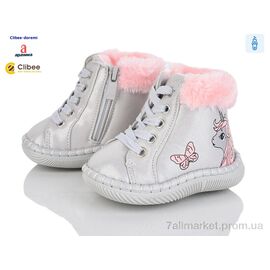 Пінетки Зима D115-1 silver (4 пар р.18-21) "Clibee-Doremi" недорого оптом від прямого постачальника