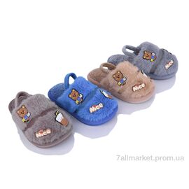Фотография Тапки детские домашние зима 6005 mix (12 пар р.24-29) "BABYSHOP" недорого оптом от прямого поставщика