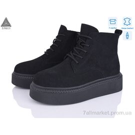 Фотография Ботинки женские стильные зима E180-1R шкіра (8 пар р.36-41) "STILLI Group" недорого оптом от прямого поставщика