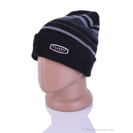 Шапка чоловіча Зима Y616-2 grey (5 шт. р.сітка54-60) "Red Hat" недорого оптом від прямого постачальника