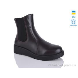 Фотография Ботинки женские стильные зима 88 коричневий к. зима (6 пар р.37-41) "Sali" недорого оптом от прямого поставщика