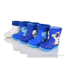 Фотография Резиновая обувь детская Весна/осень 4003 mix (12 пар р.20-25) "SANLIN 2" недорого оптом от прямого поставщика