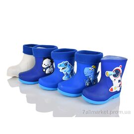 Фотография Резиновая обувь детская Весна/осень 4004 mix (12 пар р.26-31) "SANLIN 2" недорого оптом от прямого поставщика