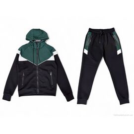 Фотография Спортивный костюм мужской Зима A135 black-green (5 шт. р.сетка M-3XL) "Audsa" недорого оптом от прямого поставщика