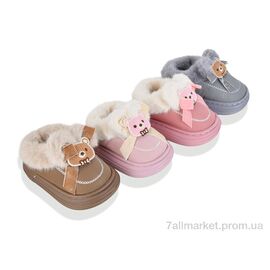 Тапки дитячі домашні Зима WF5054 mix (12 пар р.25-30) "Soylu" недорого оптом від прямого постачальника