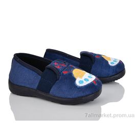 Тапки дитячі домашні Весна/осінь FT002-2 blue (6 пар р.25-30) "Soylu" недорого оптом від прямого постачальника