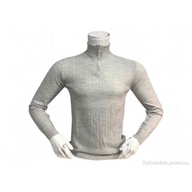 Светр чоловічий Весна/осінь 03 світло сірий (3 шт. р.сіткаM-XL) "TurkishBrend" недорого оптом від прямого постачальника