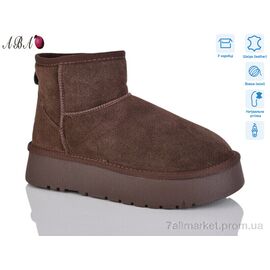 Фотография Угги женские утепленные зима T5ABA4-7 (6 пар р.36-40) "Aba" недорого оптом от прямого поставщика