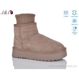 Уггі жіночі утеплені Зима T5ABA6-6 (6 пар р.36-40) "Aba" недорого оптом від прямого постачальника