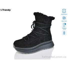 Черевики жіночі стильні Зима DH3860-1 (6 пар р.36-41) "Trendy" недорого оптом від прямого постачальника