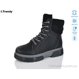 Черевики жіночі стильні Зима DH3820-1 (6 пар р.36-41) "Trendy" недорого оптом від прямого постачальника