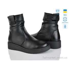 Черевики жіночі стильні Зима 126 чорний к. (6 пар р.37-42) "Mona Lisa" недорого оптом від прямого постачальника