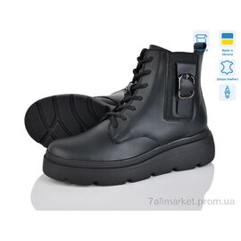 Черевики жіночі стильні Зима 201 чорний к. (6 пар р.37-42) "Mona Lisa" недорого оптом від прямого постачальника