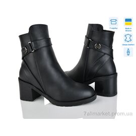 Черевики жіночі стильні Зима 814 чорний к. (6 пар р.36-41) "Mona Lisa" недорого оптом від прямого постачальника