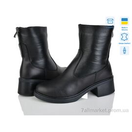 Фотография Ботинки женские стильные зима 194 чорний к. батал (6 пар р.40-43) "Mona Lisa" недорого оптом от прямого поставщика